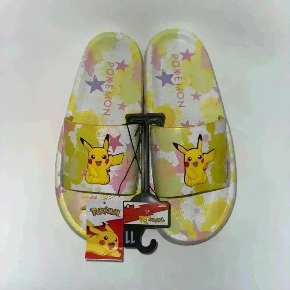 New With Tags! Ground Up Pokemon Women's Slide Sandals / Size 11!! - Picture 3 of 9